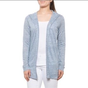 TAHARI Mint Green open front cardigan.